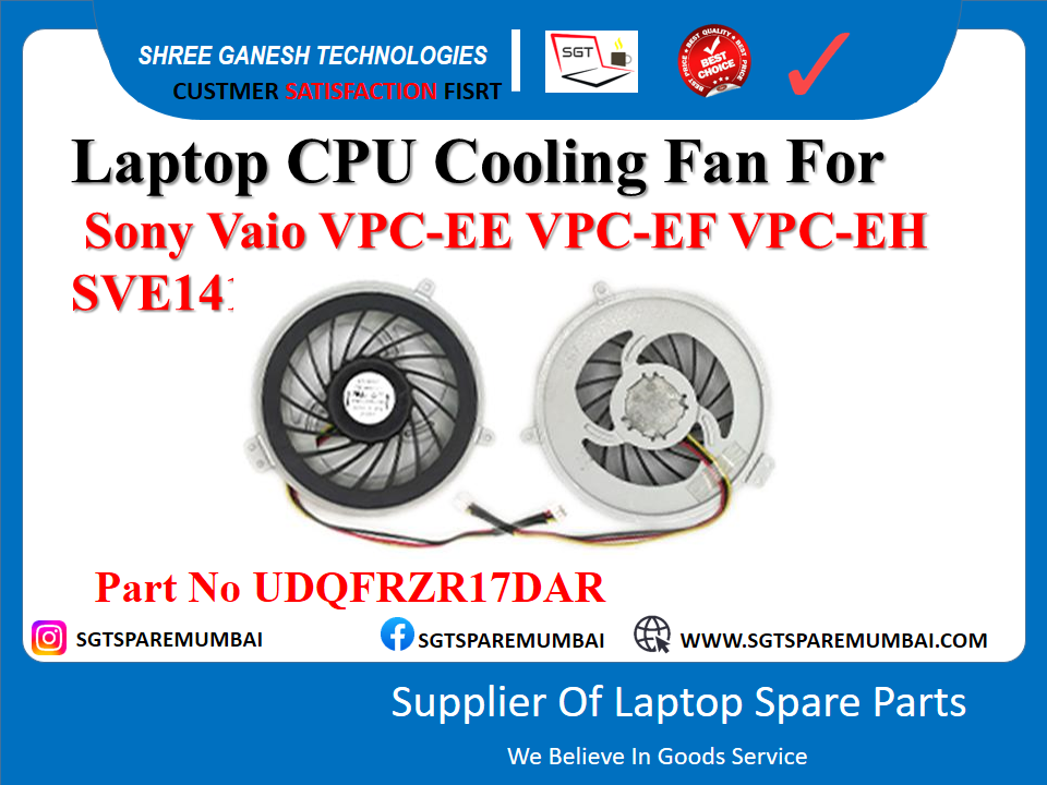 рд╕реЛрдиреА Vaio VPC-EE VPC-EF VPC-EH SVE14 рдХреЗ рд▓рд┐рдП рд▓реИрдкрдЯреЙрдк CPU рдХреВрд▓рд┐рдВрдЧ рдлреИрди: рдкрд╛рд░реНрдЯ рдирдВрдмрд░ UDQFRZR17DAR
