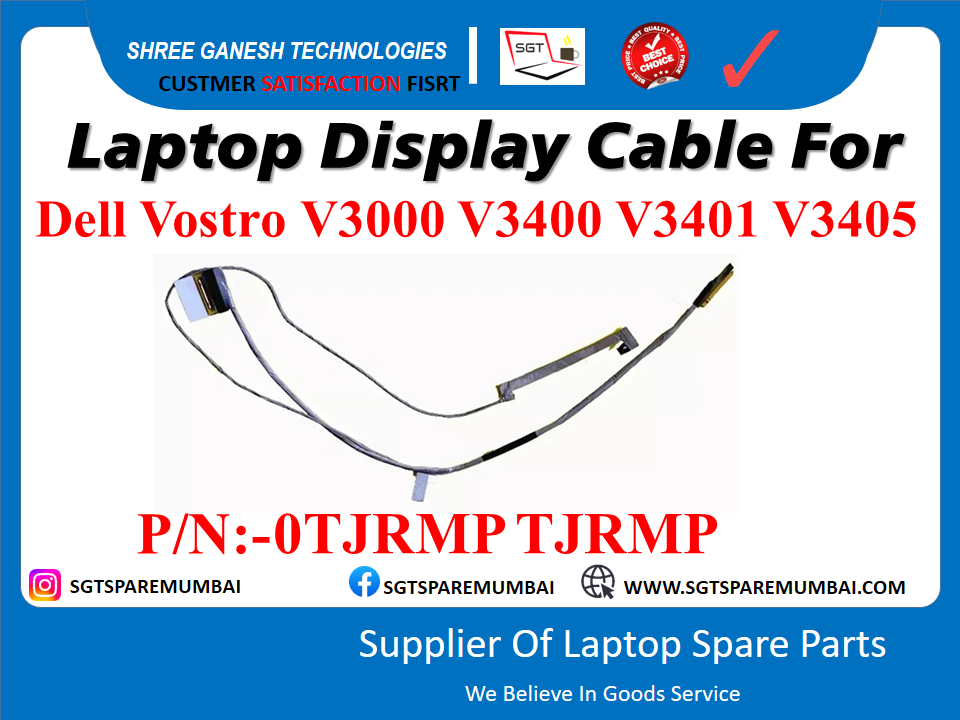 Dell Vostro V3000 V3400 V3401 V3405 рдХреЗ рд▓рд┐рдП рд▓реИрдкрдЯреЙрдк рдбрд┐рд╕реНрдкреНрд▓реЗ рдХреЗрдмрд▓ P/N:-OTJRMP TJRMP