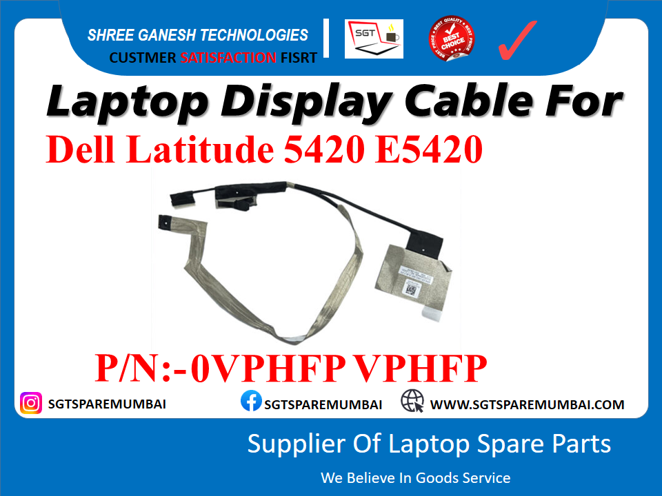 Laptop Display Cable For Dell Latitude 5420 E5420 P/N:-0VPHFP VPHFP (AFTER 2019)
