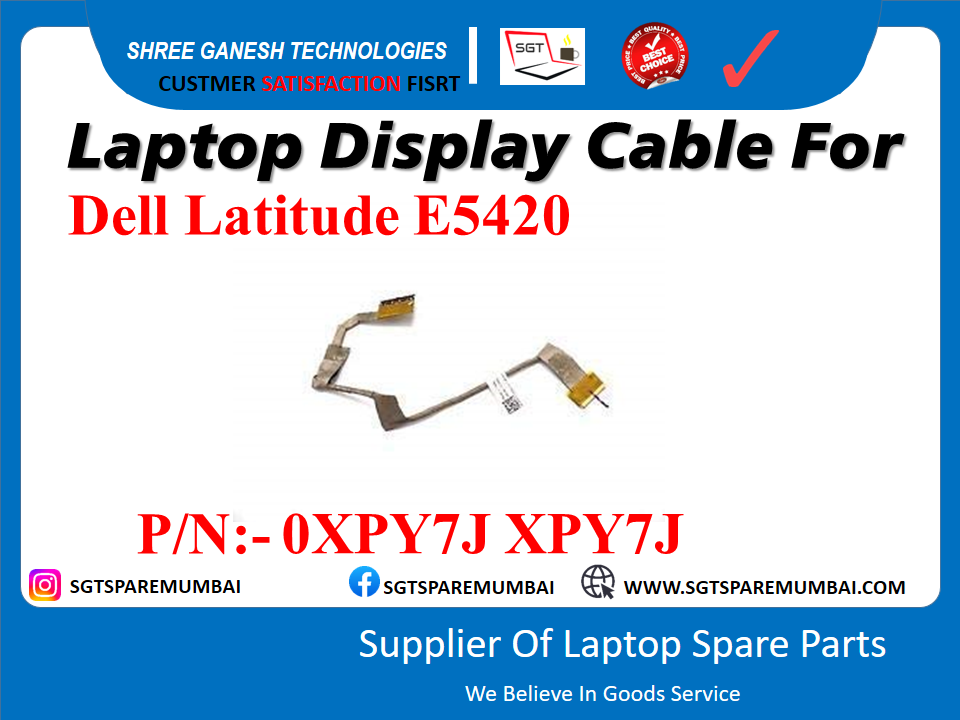 Laptop Display Cable For Dell Latitude E5420 P/N:- 0XPY7J XPY7J (BEFORE 2019)