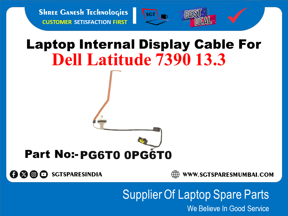 Dell Latitude 7390 13.3 рдХреЗ рд▓рд┐рдП рд▓реИрдкрдЯреЙрдк рдЖрдВрддрд░рд┐рдХ рдбрд┐рд╕реНрдкреНрд▓реЗ рдХреЗрдмрд▓ рдкрд╛рд░реНрдЯ рдирдВрдмрд░: - PG6TO OPG6TO