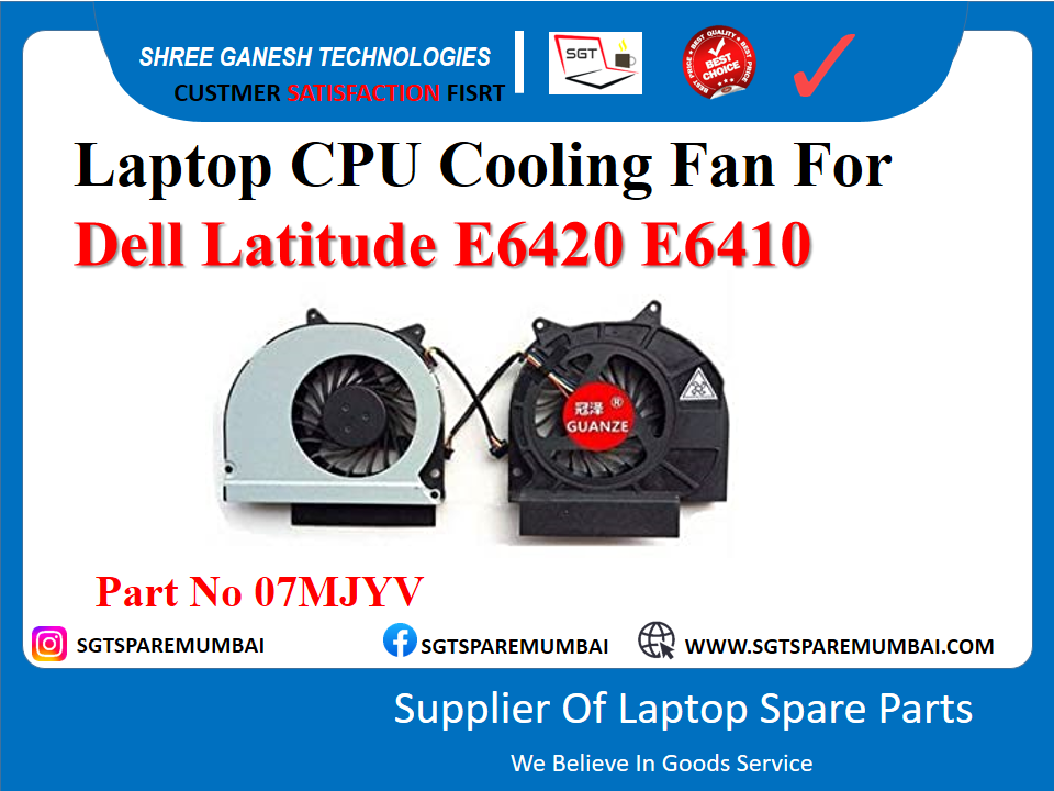 Dell Latitude E6420 E6410 рдкрд╛рд░реНрдЯ рдирдВрдмрд░ 07MJYV рдХреЗ рд▓рд┐рдП рд▓реИрдкрдЯреЙрдк CPU рдХреВрд▓рд┐рдВрдЧ рдлреИрди