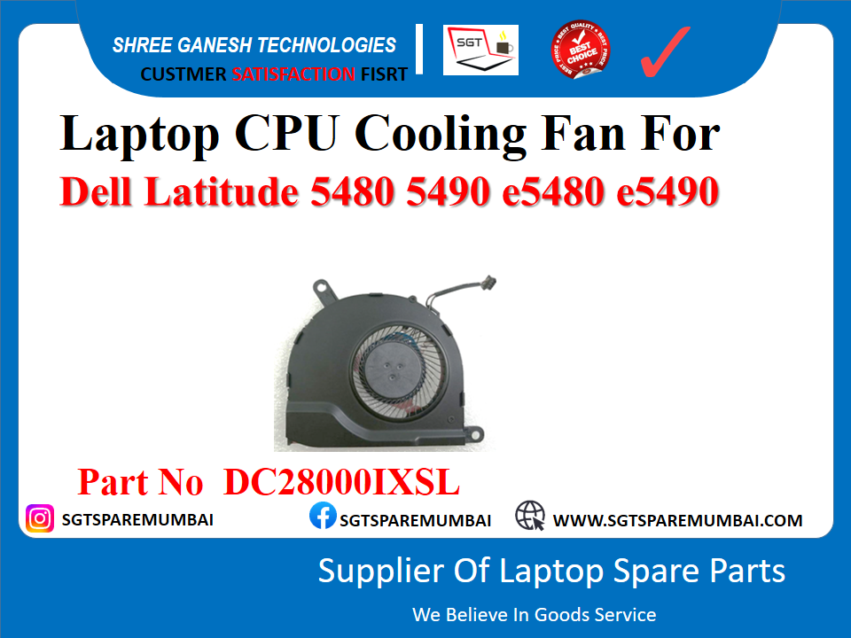 рд▓реИрдкрдЯреЙрдк CPU рдХреВрд▓рд┐рдВрдЧ рдлреИрди Dell Latitude 5480 5490 e5480 e5490 рдкрд╛рд░реНрдЯ рдирдВрдмрд░ DC28000IXSL рдХреЗ рд▓рд┐рдП