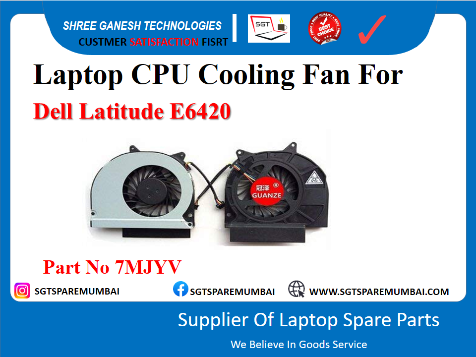 Dell Latitude E6420 рдкрд╛рд░реНрдЯ рдирдВрдмрд░ 7MJYV рдХреЗ рд▓рд┐рдП рд▓реИрдкрдЯреЙрдк CPU рдХреВрд▓рд┐рдВрдЧ рдлреИрди