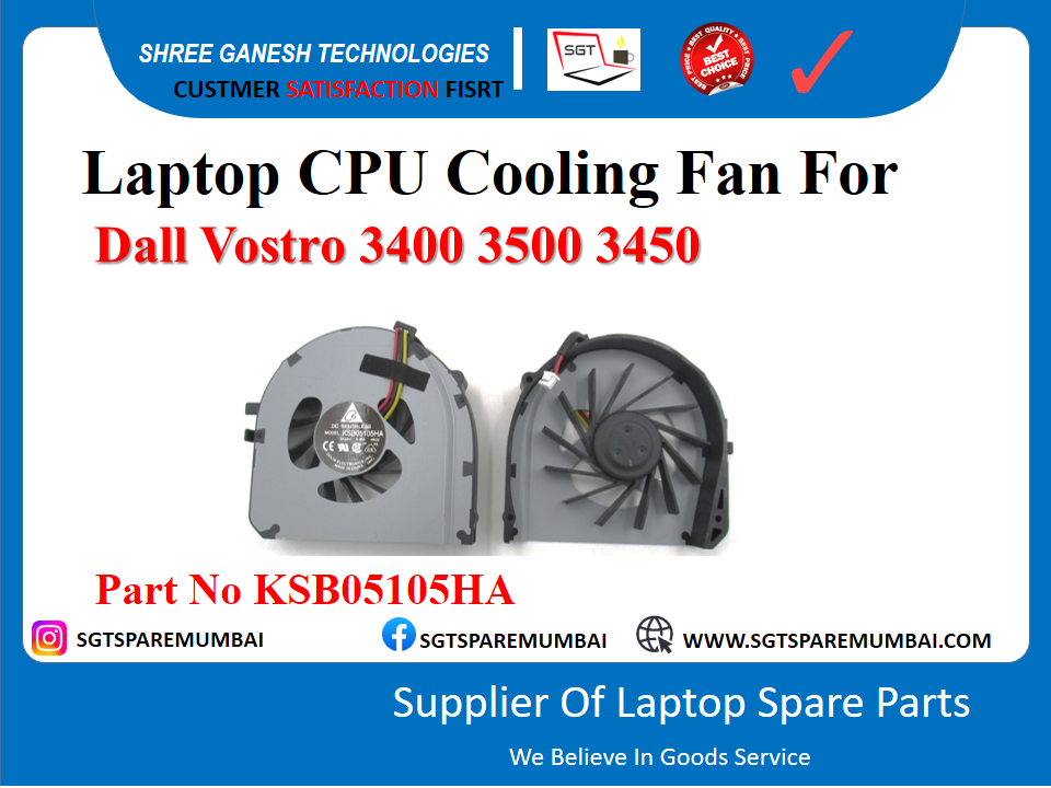 Dall Vostro 3400 3500 3450 рдкрд╛рд░реНрдЯ рдирдВрдмрд░ KSB05105HA рдХреЗ рд▓рд┐рдП рд▓реИрдкрдЯреЙрдк рд╕реАрдкреАрдпреВ рдХреВрд▓рд┐рдВрдЧ рдлреИрди