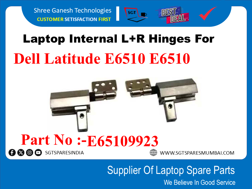 Dell Latitude E6510 E6510 рдкрд╛рд░реНрдЯ рдирдВрдмрд░ рдХреЗ рд▓рд┐рдП рд▓реИрдкрдЯреЙрдк рдЖрдВрддрд░рд┐рдХ L+R рдЯрд┐рдХрд╛:-E65109923