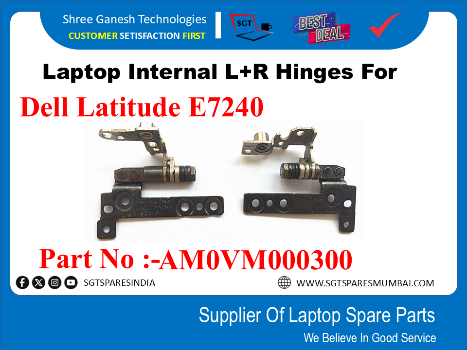 Dell Latitude E7240 рдкрд╛рд░реНрдЯ рдирдВрдмрд░ рдХреЗ рд▓рд┐рдП рд▓реИрдкрдЯреЙрдк рдЖрдВрддрд░рд┐рдХ L+R рдЯрд┐рдХрд╛:-:AM0VM000300