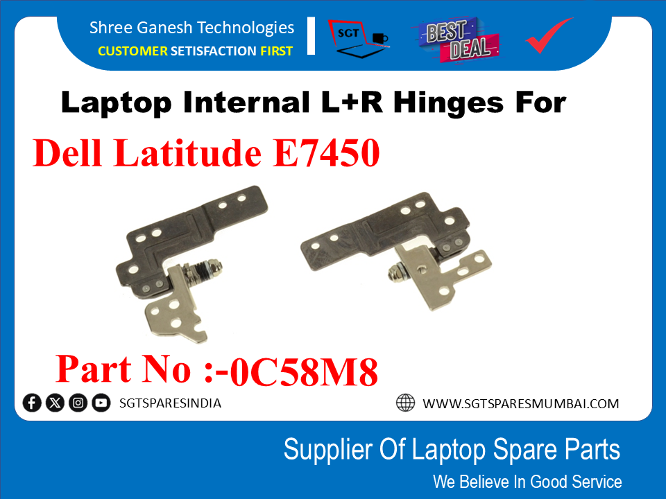 Dell Latitude E7450 рдкрд╛рд░реНрдЯрдирдВ -0C58M8 рдХреЗ рд▓рд┐рдП рд▓реИрдкрдЯреЙрдк рдЖрдВрддрд░рд┐рдХ L+R рдЯрд┐рдХрд╛