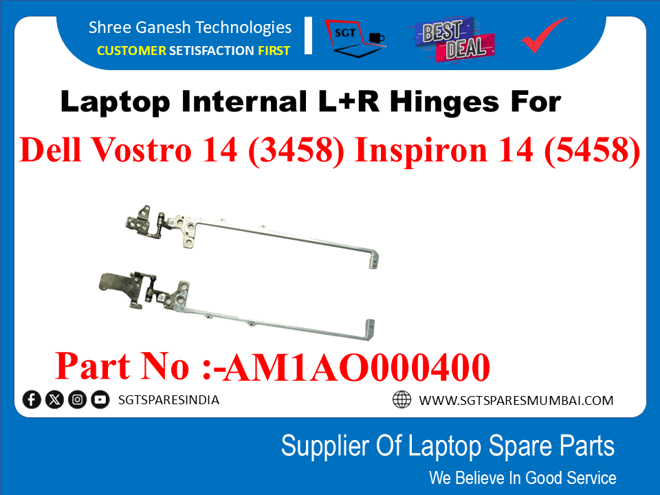 Dell Vostro 14 (3458) Inspiron 14 (5458) рдХреЗ рд▓рд┐рдП рд▓реИрдкрдЯреЙрдк рдЗрдВрдЯрд░рдирд▓ L+R рд╣рд┐рдВрдЬ, рдкрд╛рд░реНрдЯ рдирдВрдмрд░:-AM1AQ0000400