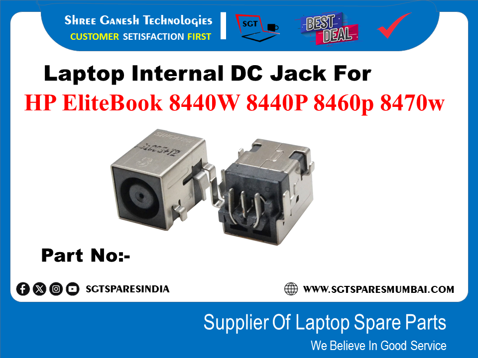 HP EliteBook 8440W 8440P 8460p 8470w рдХреЗ рд▓рд┐рдП рд▓реИрдкрдЯреЙрдк рдЖрдВрддрд░рд┐рдХ рдбреАрд╕реА рдЬреИрдХ