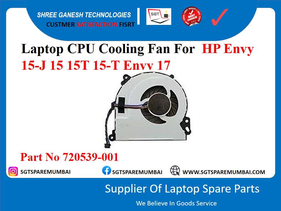 HP Envy 15-J 15 15T 15-T Envv 17 рдкрд╛рд░реНрдЯ рдирдВрдмрд░ 720539-001 рдХреЗ рд▓рд┐рдП рд▓реИрдкрдЯреЙрдк CPU рдХреВрд▓рд┐рдВрдЧ рдлреИрди