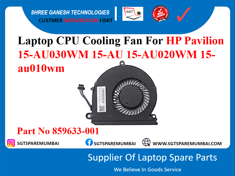 HP Pavilion 15-AU030WM 15-AU 15-AU020WM 15- au010wm рдкрд╛рд░реНрдЯ рдирдВрдмрд░ 859633-001 рдХреЗ рд▓рд┐рдП рд▓реИрдкрдЯреЙрдк CPU рдХреВрд▓рд┐рдВрдЧ рдлреИрди