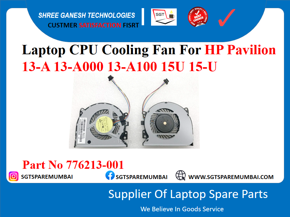 HP Pavilion 13-A 13-A000 13-A100 15U 15-U рдкрд╛рд░реНрдЯ рдирдВрдмрд░ 776213-001 рдХреЗ рд▓рд┐рдП рд▓реИрдкрдЯреЙрдк CPU рдХреВрд▓рд┐рдВрдЧ рдлреИрди