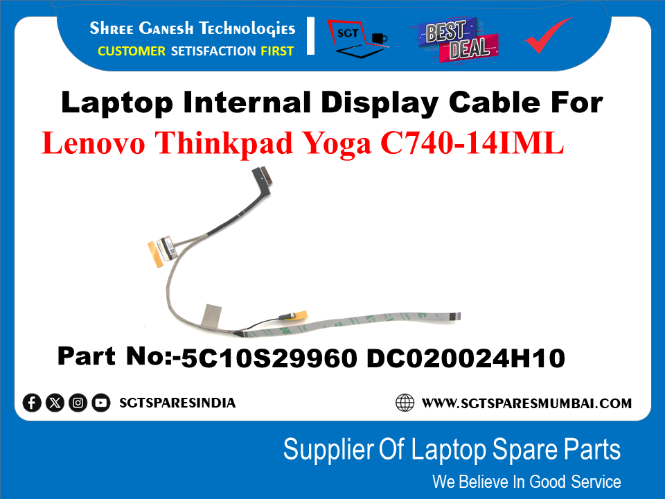 Laptop Internal Display Cable For Lenovo Thinkpad Yoga C 740-14IML Part IOS29960 DC020024HIO