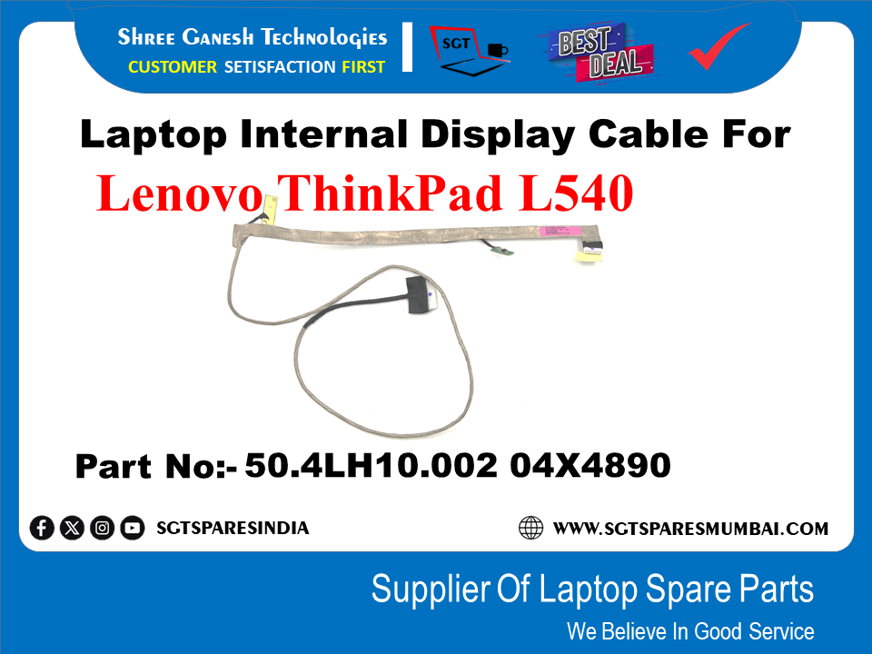 Laptop Internal Display Cable For Lenovo ThinkPad L540 Part No:- 50.4LH10.002 04X4890