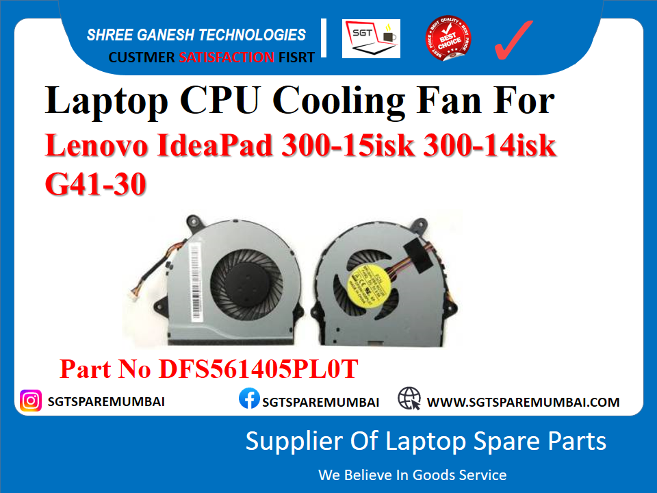 рд▓реИрдкрдЯреЙрдк CPU рдХреВрд▓рд┐рдВрдЧ рдлреИрди Lenovo IdeaPad 300-15isk 300-14isk G41-30 рдкрд╛рд░реНрдЯ рдирдВрдмрд░ DFS561405PLOT рдХреЗ рд▓рд┐рдП