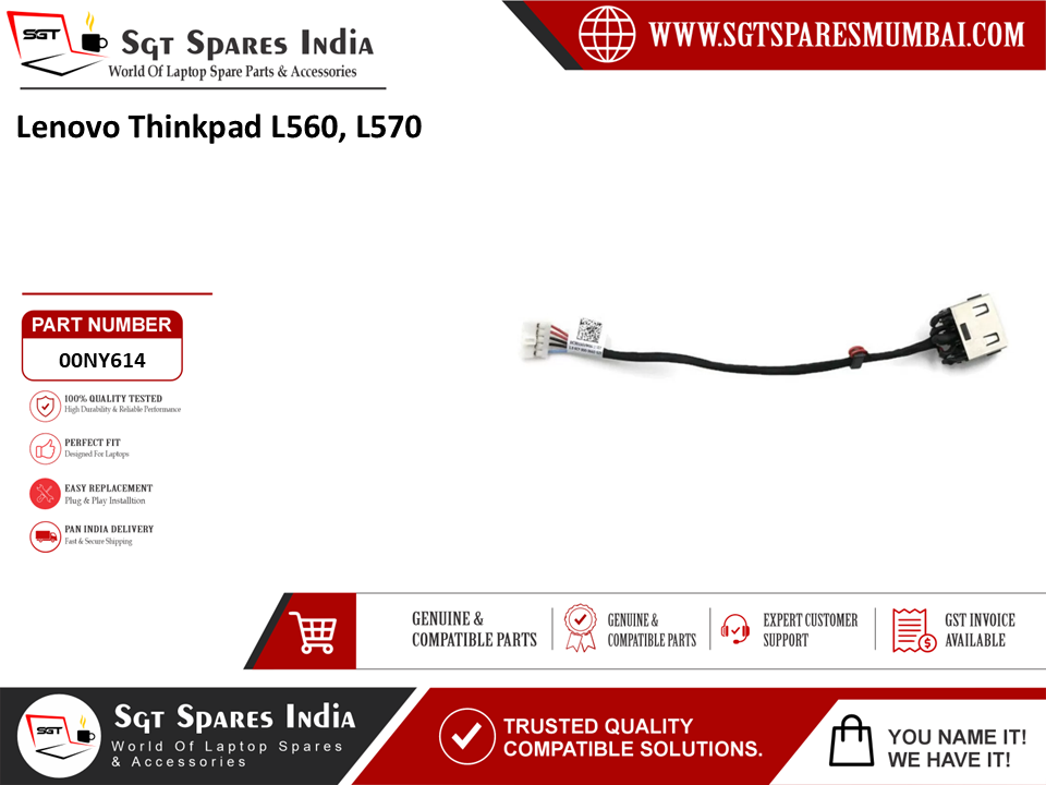 Lenovo Thinkpad L560 L570 Laptop DC Power Jack Charging Port Replacement