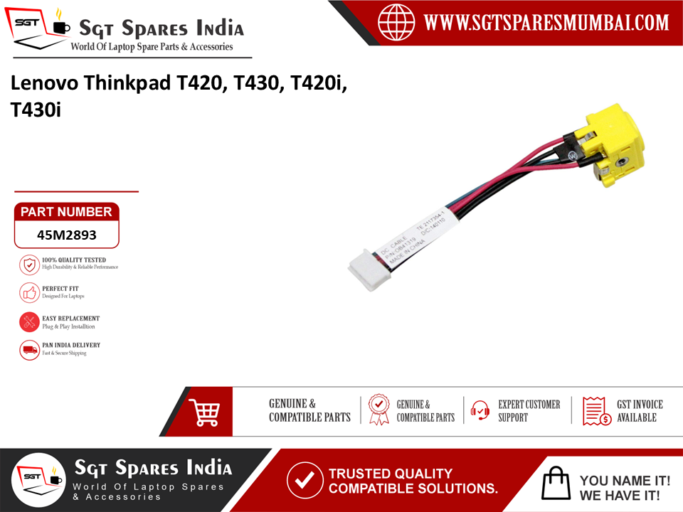 Lenovo Thinkpad T420 T430, T420i, T430i Laptop DC Power Jack Charging Port Replacement