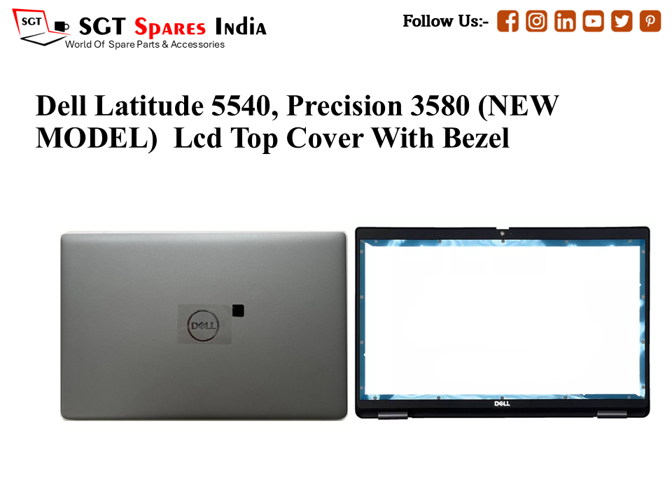 LAPTOP LCD TOP COVER WITH BAZEL FOR DELL LATITUDE 5540, Precision 3580, New model