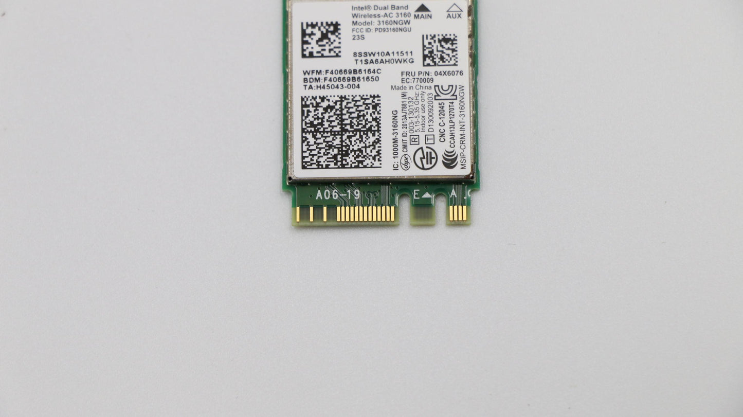 LAPTOP INTERNAL WIFI CARD FOR LENOVO THINKPAD E450