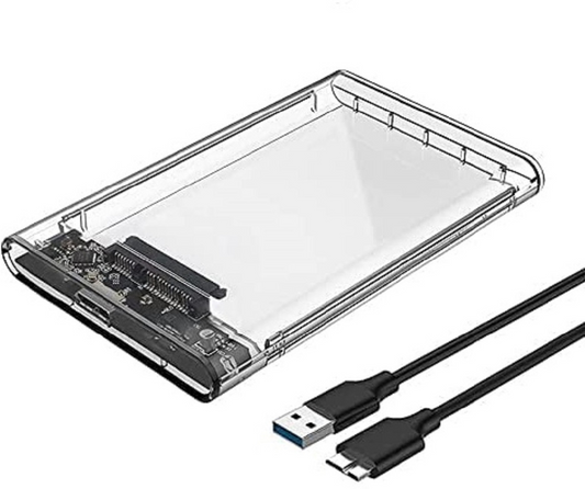 3.0 Extrenal Hard Disk HDD/SSD Enclosure with Power Transfer External 2.5 inch Casing