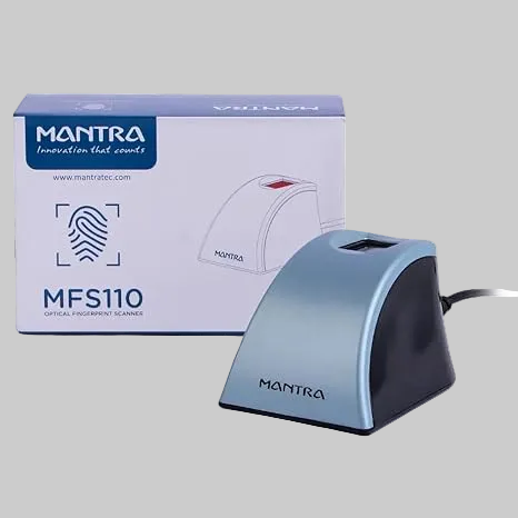 L1 Mantra MFS110 Mantra Biometric Fingerprint USB Scanner with C Type OTG CABLE