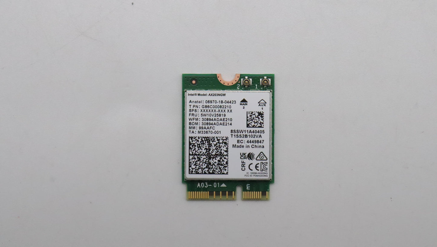 LAPTOP INTERNAL WIFI CARD FOR LENOVO IDEAPAD SLIM 3-15IAH