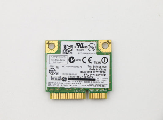 LAPTOP INTERNAL WIFI CARD FOR LENOVO THINKPAD L520