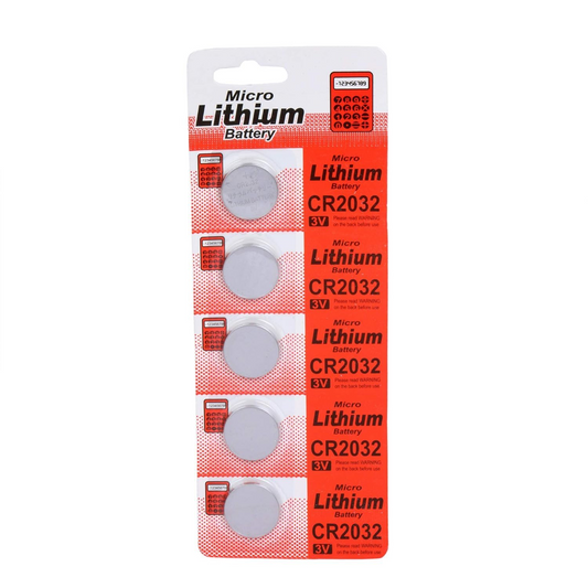 CR2032 CMOSS CELL CR2032 Battery 3V Micro Lithium Button Coin Cell - Pack of 5 Batteries