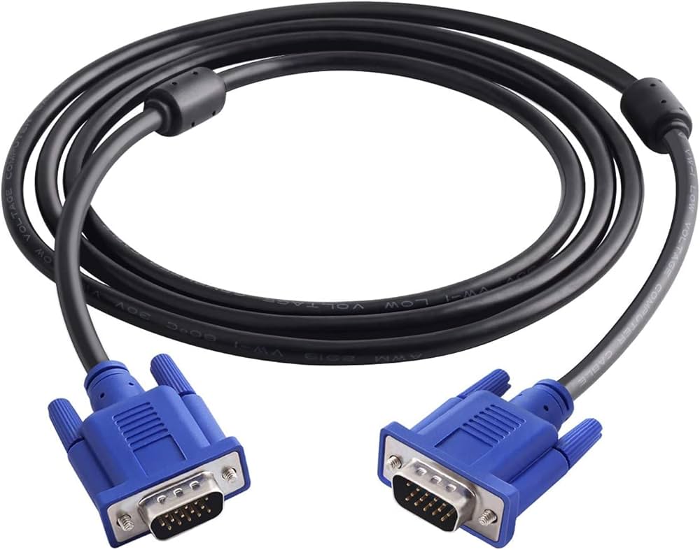 High-Quality 15 pin VGA TO VGA CABLE BLACK