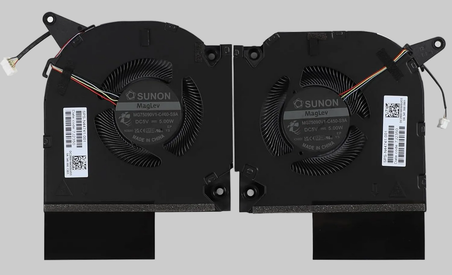 HP OMEN 16-U 16-WF 16-XF DC5V 5W MG75090V1-C460-S9A MG75090V1-C450-S9A N44741-001 N44737-001 CPU FAN / FAN