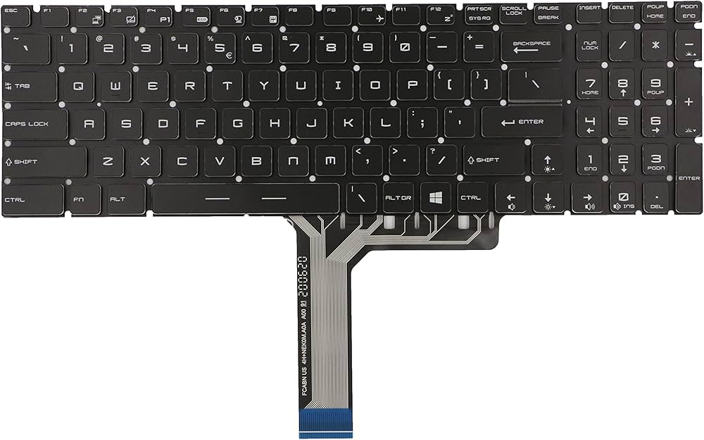 MSI GE62 GE72 GL62 GL72 GL62M GP62 GP65 GE63 GS63 GS63VR GP72 GP75 PE62 GT72 GE73 GE73VR GE75 KEYBORD WITH  BACKLIGHT