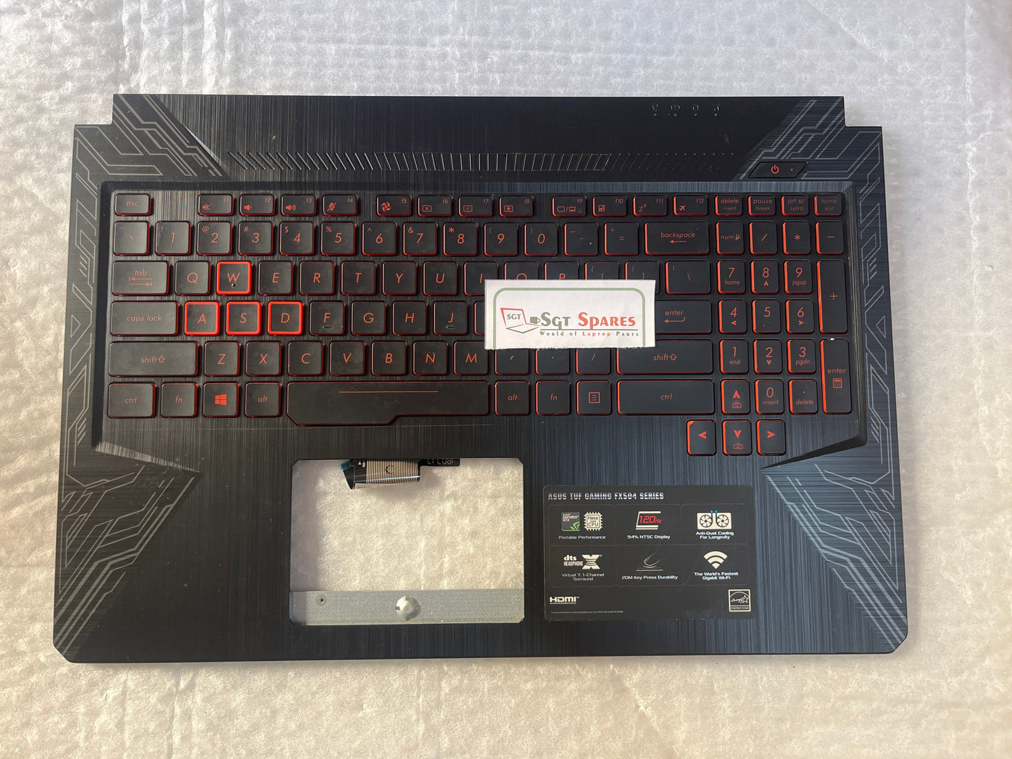 LAPTOP PALMREST TOUCHPAD WITH KEYBOARD FOR ASUS TUF GAMING FX504, FX504TU