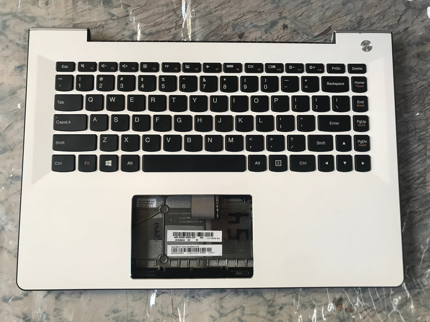 LAPTOP TOUCHPAD PALMREST WITH KEYBOARD AND BOTTOM BASE FOR LENOVO U41-70, U41-71, IDEAPAD 500S-14ISK