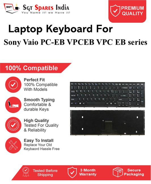 Sony Vaio PC-EB VPCEB VPC EB series Black without backlight Laptop Keyboard Compatible Replacement