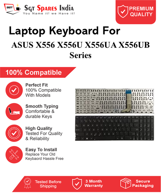 ASUS Vivobook X556 X556U X556UA X556UB Series Black without backlight Laptop Keyboard Compatible Replacement
