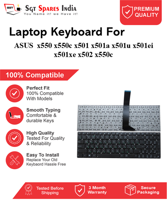 ASUS Vivobook x550 x550c x501 x501a x501u x501ei x501xe x502 x550c Black without backlight Laptop Keyboard Compatible Replacement