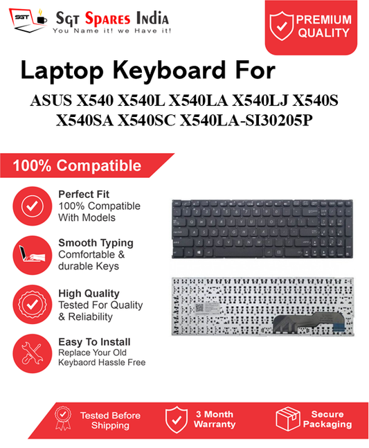 ASUS VIvobook X540 X540L X540LA X540LJ X540S X540SA X540SC X540LA-SI30205P Black without backlight Laptop Keyboard Compatible Replacement