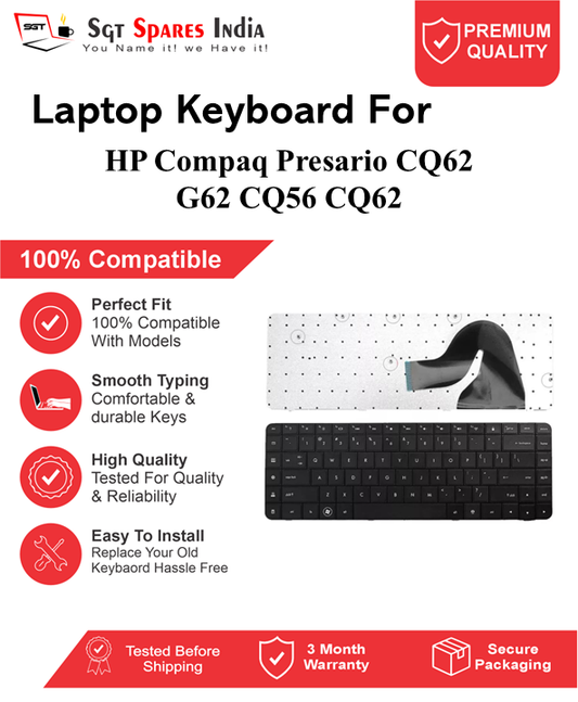 HP Compaq Presario-CQ62 G62 CQ56 CQ62 Black without backlight Laptop Keyboard Compatible Replacement