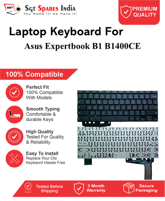Asus Expertbook B1 B1400CE Black With Backlight and Without Backlight Laptop Keyboard Compatible Replacement