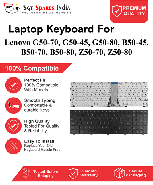 Lenovo G50-70, G50-45, G50-80, B50-45, B50-70, B50-80, Z50-70, Z50-80 Black With Backlight and Without Backlight Laptop Keyboard Compatible Replacement