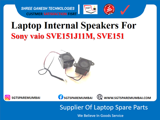 Laptop Internal Speakers For Sony vaio SVE151J11M, SVE151