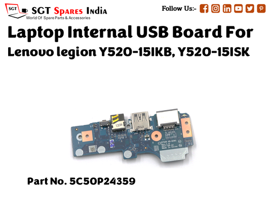 laptop Internal USB or IO board For Lenovo legion Y520 15IKB, Y520 15ISK Part no. 5C50P24359