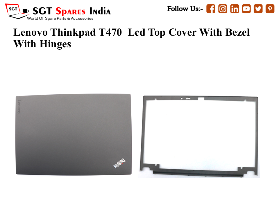 LAPTOP LCD TOP COVER WITH BAZEL FOR LENOVO THINKPAD T470,