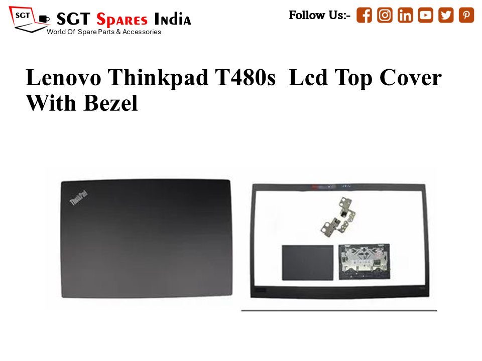 LAPTOP LCD TOP COVER WITH BAZEL FOR LENOVO THINKPAD T480S,