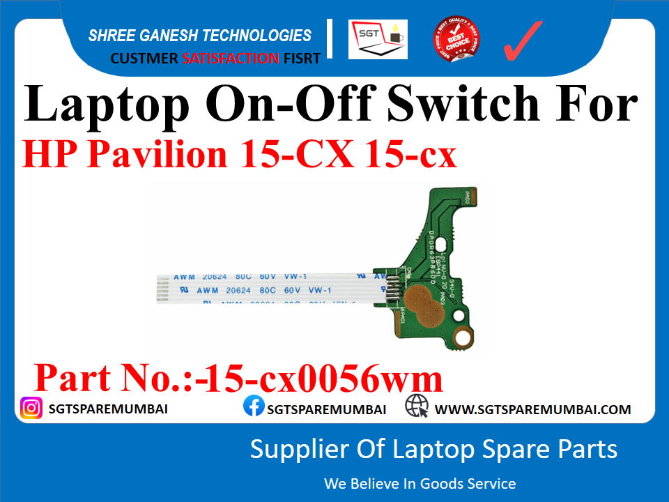 Laptop On-Off Switch For HP Pavilion 15-CX 15-cx