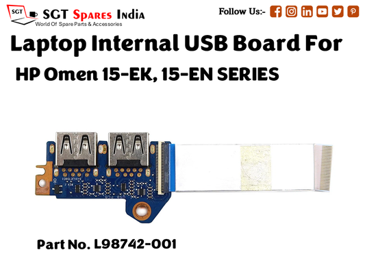 laptop Internal USB or IO board For HP Omen 15 EK, 15 EN SERIES  Part no. L98742 001