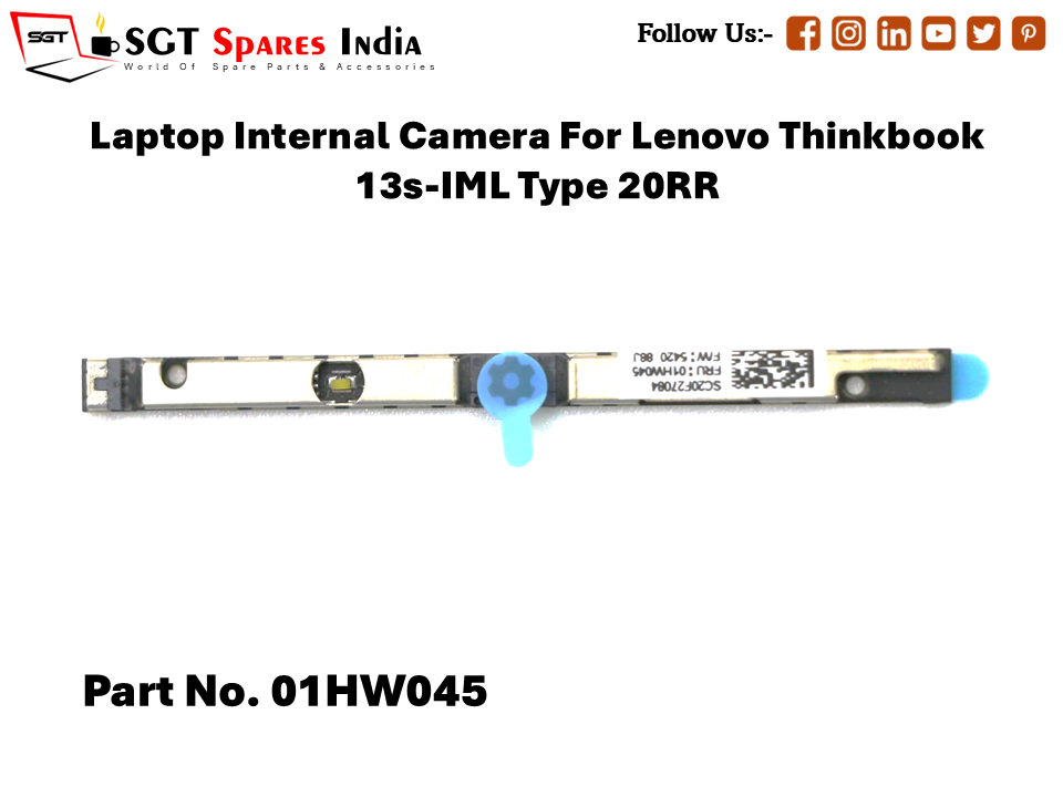 Laptop Internal Camera For Lenovo Thinkbook 13s-IML Type 20RR Part No. 01HW045