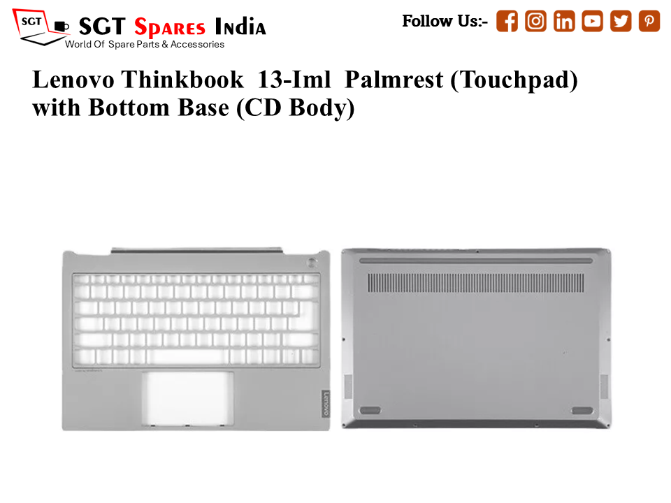 Lenovo Thinkbook 13-Iml Palmrest (Touchpad) with Bottom Base (CD Body)
