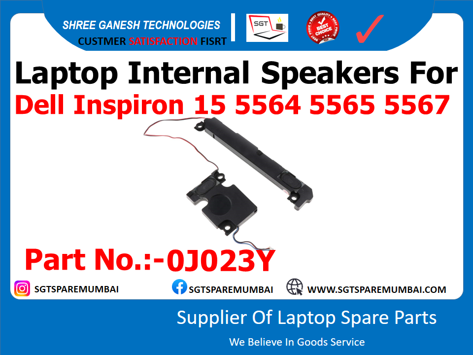 Laptop Internal Speakers For Dell Inspiron 15 5564 5565 5567 Part No.:-0J023Y